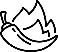 Hot Pepper Svg Line Art, Free Vectors File